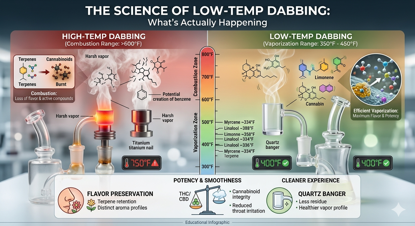 The Science of Low-Temp Dabbing: What’s Actually Happening